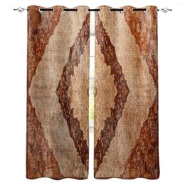 Curtain Retro Murals Mediaeval Window Living Room Kitchen Panel Blackout Curtains For Bedroom