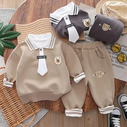 Clothing Sets Boys Clothes Spring Autumn 2024 Children Polo T-shirts Pants 2pcs Tracksuits For Baby Coats Suit Kids Cotton Outfits 5 Year