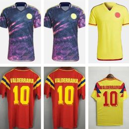 PLAYER VERSION NEWEST 2022 2023 2024 Colombia away soccer jerseys 22 23 24 1990 Valderrama JAMES copa america football shirt FALCAO Camiseta de futbol maillot 290E