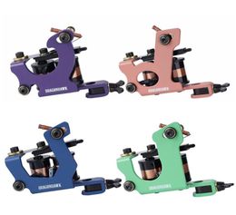 4 pcs Dragonhawk Tattoo Machines Set Fine Liner Lining Shadering Colouring Guns Professional Coils Machine WQ4473328303