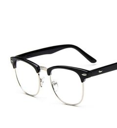 Glass Frames For Men Retro 2021 Brand Korean Style Metal Eyeglass Man Women Half Round Vintage Frame Glasses Fashion Sunglasses1403797
