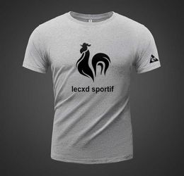 Le Coq Sportif Summer Classic Short Sleeve Tshirt Plus Loose Fat Masculine Versatile Sports Half1489461