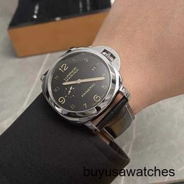 Minimalist Wrist Watch Panerai Men's LUMINOR 1950 Series 44mm Diameter Automatic Mechanical Calendar Display Leisure Luxury Watch PAM00359/ Steel/date Display