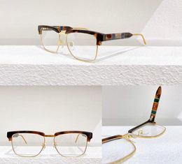 Optical Eyeglasses For Men and Women Retro Style 0605O Antiblue light lens Square plate Half Frame with box2229367