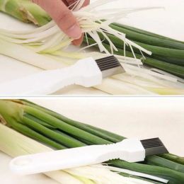 Stainless steel Onion Slicer Potatos Cutter Easy kitchen Fruit vegetable Tools 2024430