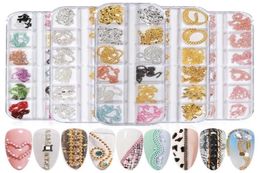 Nail Art Decorations Mixed Style Charms Stars Moon Metallic Rivet Metal Chain Jewellery Manicure Decor7702161