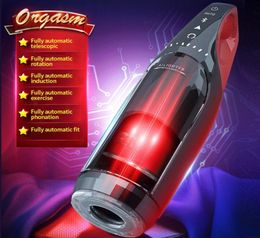 2022Male Intelligent Toy Automatic Sucking Heating and Telescopic Rotating Aircraft Cup Electric Masturbator Cup Sex Toys for Men5262785