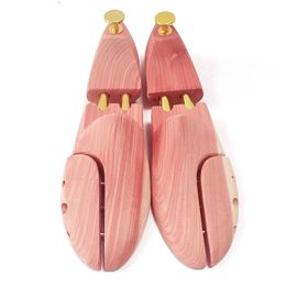 Twin Tube Red Cedar Wood Adjustable Shoe Shaper Mens Shoe Tree 240430