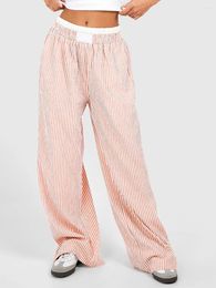 Women's Sleepwear Stripe Pyjamas Pants For Women Sleep Summer Korean Style Pyjama Trousers Sleeping Wear