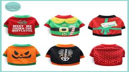 Dog Apparel Pet Cat Halloween Costume Christmas Holidays Clothes Winter Clothing Sweater For Small Dogs Puppy Chihuahua6778264