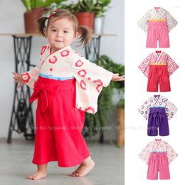 Ethnic Clothing Japanese Style Baby Kawaii Kimono Infant Cotton Yukata Ao Dai Bathing Robe Kids Sleepwear Pyjamas Boy Girl Haori