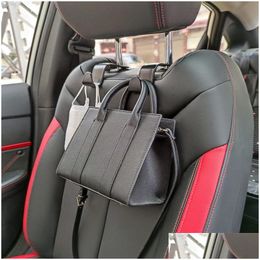 Hook Hanger New 4/2/1 Pcs Plastic Hangers Car Seat Headrest For Back Organiser Abs Storage Holder Interior Accessories Drop Delivery A Dhcnk