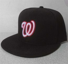 Nationals W letter Baseball caps men gorras bones women hip hop hat bone aba reta rap toca Fitted Hats H129782657