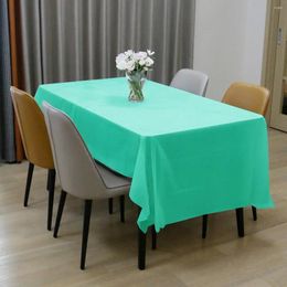 Table Cloth Disposable Tablecloth Packaging Wedding Colour Thickened Independent Rectangular Solid Cross-border Festive Plastic Blue