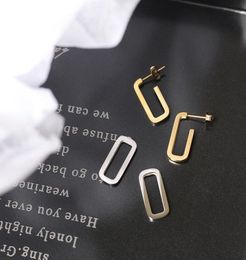Dangle Chandelier Detachable Glossy 18K Gold Silver Colour Cube Chains Drop Earrings For Women Light Luxury Stainless Steel Femal8919643