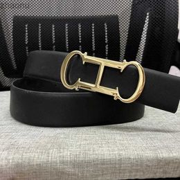 Belts 2024 New Luxury Designer Womens Belt High quality denim fabric belt with genuine leather and double-sided design for womens belts XW