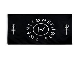 whole factory 100 Polyester 90x150cm 3x5 fts 21 Twenty One Pilots Flag for decoration8357525