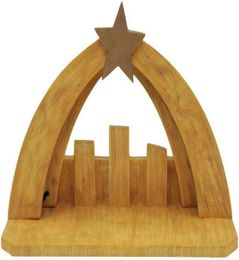 Comfy Hour Faith and Hope Collection Nativity Creche with Star On Roof Stable for Christmas Holy Family Figurine Set Polyresin H136448926