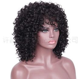 curl Wig cover wigs head chemical small Fibre wig high temperature silk