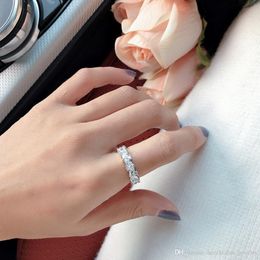 S925 Sterling silver Horse eye stone Ladies' rings Twinkle Betrothal propose Superior quality High technology wedding ring Dance party 309W