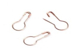 Bulb Safety Pins Package of 1000 Rose Gold Colorfashion pear shaped safety pin steel made 2423398