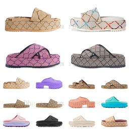 Top Quality Sandals Platform Rubber Foam 60mm Slipper Mens Womens Famous With Box Waterproof Slides Designer Home Famoius Sandals Beach Heels Luxury Canvas Dust Bag