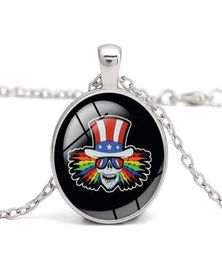 Pendant necklace famous rock band necklace fashion alloy black silver jewelry men and women fashion gift souvenirs3255319