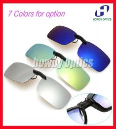 20pcs Whole Driving Glasses Eyeglasses Sunglasses Polarized Clips On With Long Clip9329982