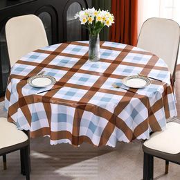 Table Cloth A250Large Round Tablecloth Waterproof And Oil-proof No-wash Anti-scalding Household 2024