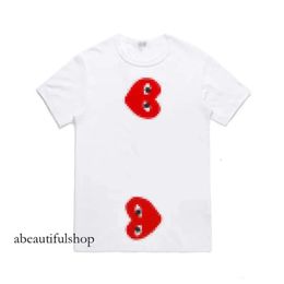 Designer Tee Mens T-Shirts Com Des Garcons Cdgs T-Shirt Invader Artist Edition White Brand New Size Women Summer Loose Oversize Tee 723