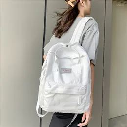 Backpack JOYPESSIE Fashion Men Black Rucksack Lovers Canvas Knapsack Women Shoulder College Mochila School Bag Teenager