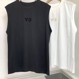 Men Vest tank t shirts sleeveless Designer shirts with Letter print Y-3 real Y3 tshirt for man and woman