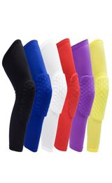Honeycomb Sports Safety Tapes Volleyball Basketball Knee Pad Compression Socks Knee Wraps Brace Protection Accessories Single 1131677