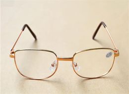 SilverGold Frame Classic Unisex Cheap Reading Glasses Men Women Metal Frame Reading Glasses Diopter 100400 50PcsLot5969628