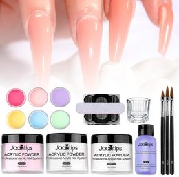 Nail Art Kits Acrylic Powder Set Crystal Glitter Kit Liquid Monomer Builder With Brush File Nails Extension Manicure7011361