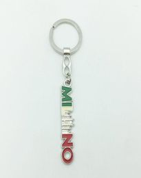 Keychains Fashion Tourist Souvenir Metal Bag Decoration Gift Key Chains Alloy Milano Letters Keyring Fancy Keychain Premium9224919