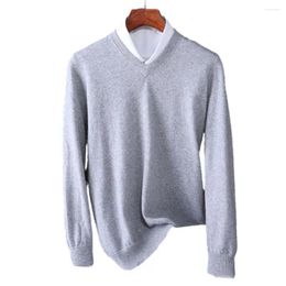 Men's Sweaters Cashmere Sweater Men Thick Pullover Autumn Winter Warm Classic V-neck Clothes Male Jumper Hombre Pull Homme 3XL