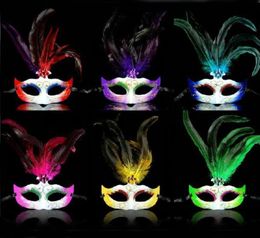 6 Colours Crazy Party Masks Bright Carnival Costumes Masks Mardi Gras Masks for Ladies 10PCSLOT LP0631131125