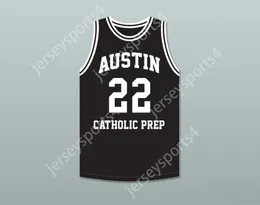 CUSTOM NAY Name Mens Youth/Kids DAVE DEBUSSCHERE 22 AUSTIN CATHOLIC PREPARATORY SCHOOL FRIARS BLACK BASKETBALL JERSEY TOP Stitched S-6XL
