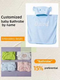 Towels Robes Baby bath cloth cover bay bath towel bay bath towel corner customization Personalised name bay bath towel newborn giftL2404
