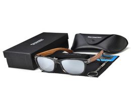 LuxaryVintage New Wood Sunglasses For Man Fashion New Polarised Sunglasses Wood Legs Designer Men De Sol UV4001375005