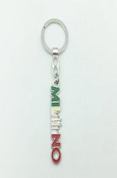 Keychains Fashion Tourist Souvenir Metal Bag Decoration Gift Key Chains Alloy Milano Letters Keyring Fancy Keychain Premium9793981