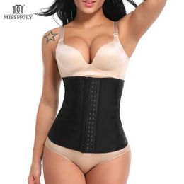 Women's Shapers S-6XL Latex Waist Cincher Stl Boned Waist Trainer Corset Underwear Slimming Body Shaper Shapewear Modelling Strap Tummy Control Y240429