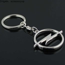 s/lot Fashion Metal 3D Car Keychain Key Chain Keyring Key Ring Chaveiro Llavero For Opel Auto Pendant Car Accessories Wholesale