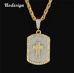 Uodesign Hip Hop Jewelry Full Crystal Dog Pendant Cuban Chain Iced Out Necklace Fashion Accessories5656963