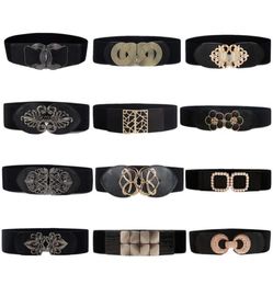 Belts Fashion Women Wide Waist Elastic Stretch Belt Cinch Waistband Cummerband Plus Size Girls Seal BeltsBelts4223298