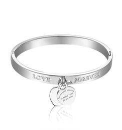 new arrival famous brands forever love design Jewellery for women stainless steel bracelet bangles Christmas gift6313722