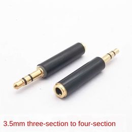 All Copper 3.5mm3 Section 4 Section Female Mobile Phone Earplugs Adapter 3.5 Male to Female Audio Extension Conversion Head