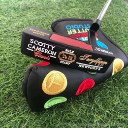 Designer Sole Stamp Newport 2 Black Golf Putter Special Newport2 Lucky Four Leaf Clover Men's Golf Clubs Contact Us To View Pictures With Logo 337