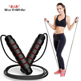 WorthWhile Professional Jump Ropes Speed Crossfit Workout Training MMA Boxing Home Gym Fitness Equipment for Men Women Kids 240416
